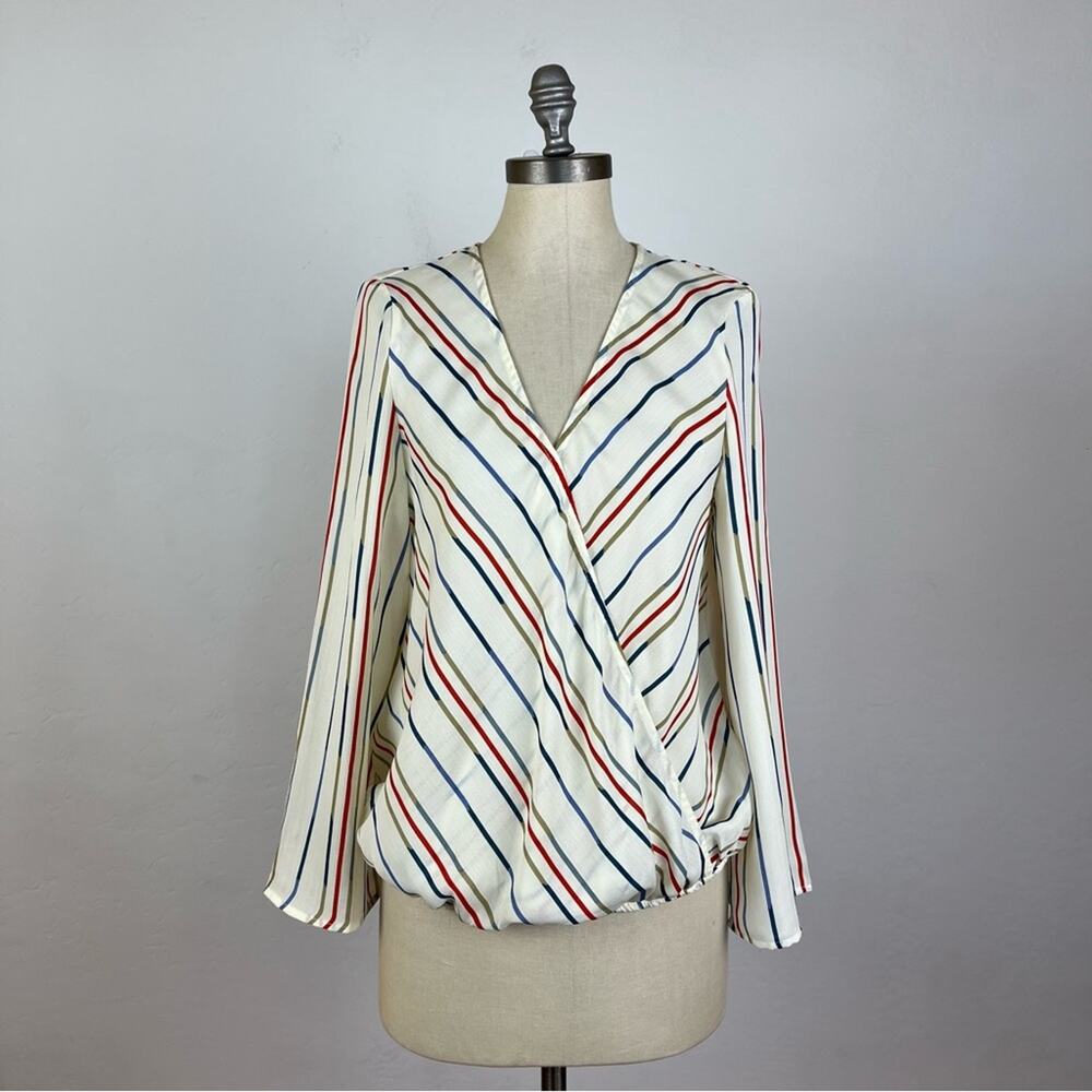 Anthropologie Sunday in Brooklyn Stripe V Neck Top